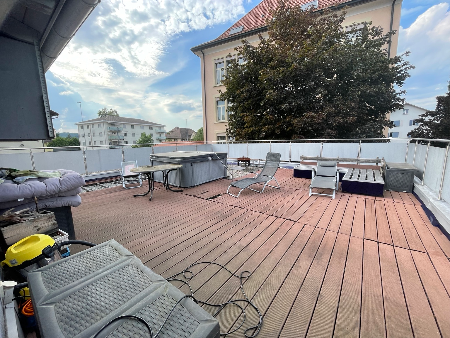 Dachterrasse vor dem Raumkonzept